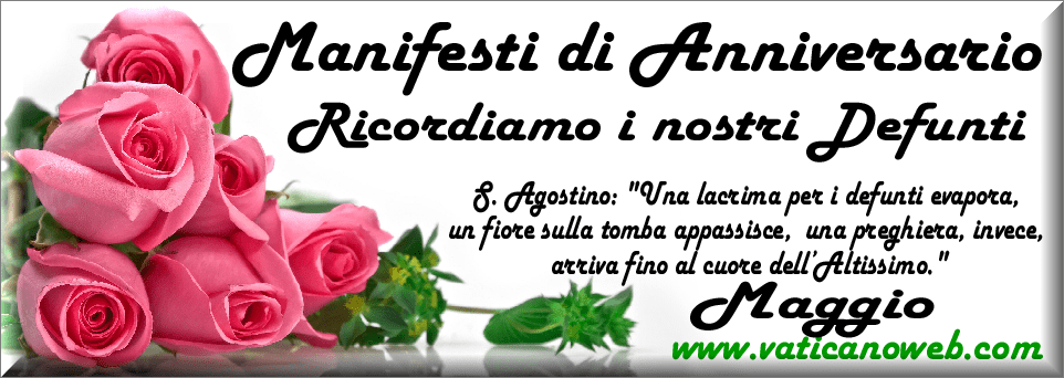 manifesti anniversari di morte anno 2025
