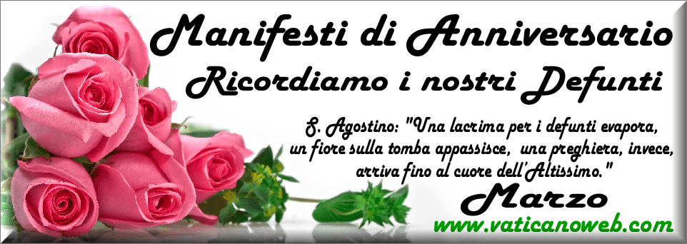 manifesti anniversari di morte anno 2025