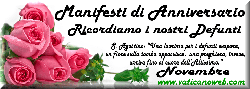manifesti anniversari di morte anno 2025