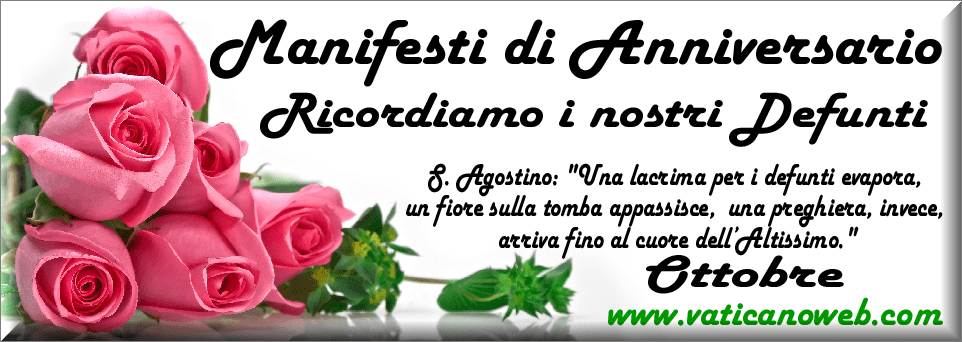 manifesti anniversari di morte anno 2025