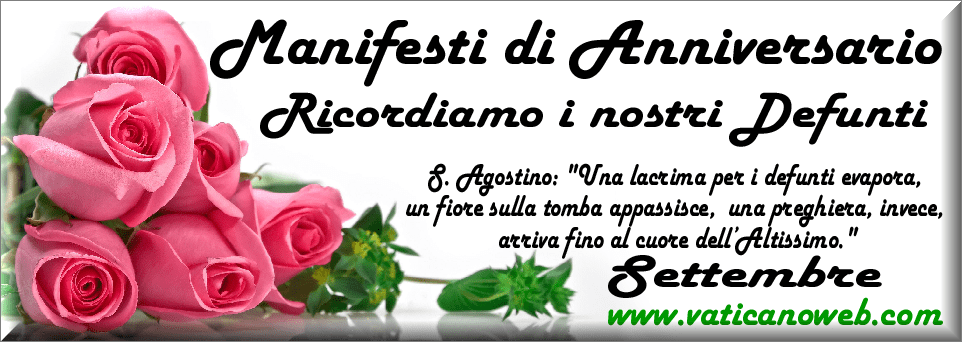 manifesti anniversari di morte anno 2025